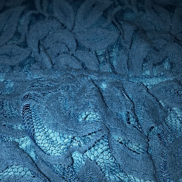 NWT Teal FLORAL lace dress in size 3X - Picture 8 of 11